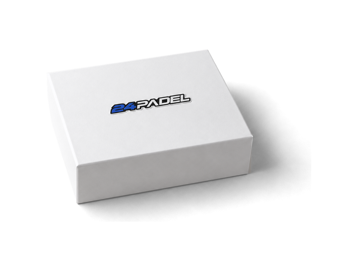 24 Padel Survival Kit, witte doos met 24 Padel-logo